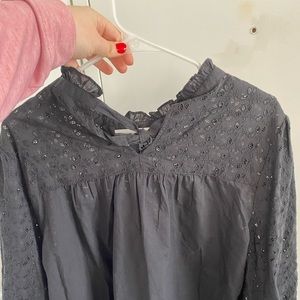 Unworn Madewell Blouse- Size XL- Eyelet Detail